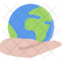 Earth Hand Day Planet Earth Icon