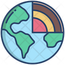 Earth Layers Layer Planet Icon