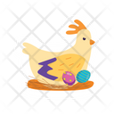 Easter Chicken Egg Icon