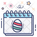 Easter Day Calendar Easter Calendar Icon