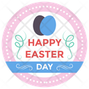 Easter Emblem Vector Easter Emblem Easter Logo Icon