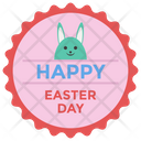 Happy Easter Badge Easter Emblem Design Easter Logo Icon