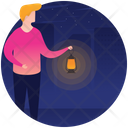 Easter Night Starry Night Night Time Icon
