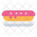 Eclair Christmas Candy Coffee Icon