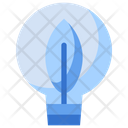 Eco Light Bulb Icon