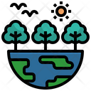 Ecological Nature Forest Icon
