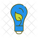Ecological Bulb Lightbulb Green Energy Icon