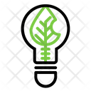 Lightblub Leaf Electricity Icon