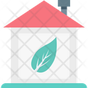 Ecological House Eco House Leaf Icon