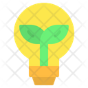 Bulb Lightbulb Leaf Icon