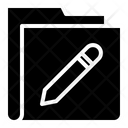 Pencil Write Folder Icon