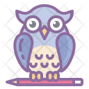 Education Owl Graduation Icon