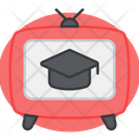 Education Channel Learning Channel Graduation Cap Icon