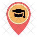 Education College School Placeholder Pin Pointer Gps Map Location Icon