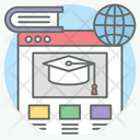 Education Website Online Education Online Learning Icon