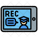 Educational Video Record Education Icon
