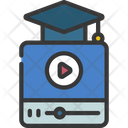 Educational Video Elearning Icon