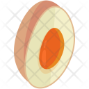Egg Half White Icon