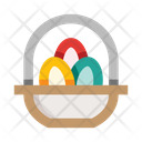 Easter Basket Easter Eggs Icon