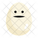 Egg Eggs Poker Face Icon