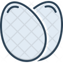Eggs Testicle Oval Icon