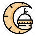 Eid Ramadhan Night Moon Icon