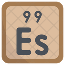 Einsteinium Periodic Table Chemists Icon