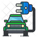 Electric Car Ecology Icon