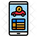 Electric Car Application Mobile Application Electric Car Icon