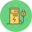 Electric Charge Battery Car Icon