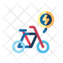 Electric Cycle Charge Earth Icon