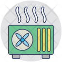 Electric Heater Device Icon