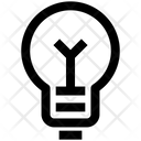 Electric Lamp Bulb Light Icon