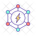 Electric Power Distribution System Icon
