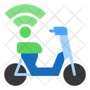 Electric Scooter Sharing Wifi Icon