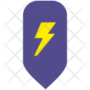 Electric Shock Map Icon