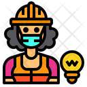 Electrician Job Occupation Icon