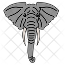 Elephant Face  Icon
