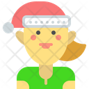 Elf Girl Christmas Elf Icon