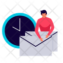 Email Clocking Email Mail Icon