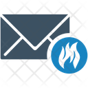 Email Fire  Icon