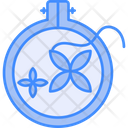 Embroidery Sewing Fabric Icon
