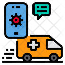 Emergency Call Ambulance Smartphone Icon