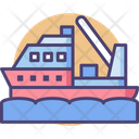 Emergency Support Vessel Cruise Ship Icon