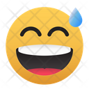 Emoji Lol Smile Happy Sweat Icon