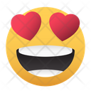 Emoji Love Eyes Icon
