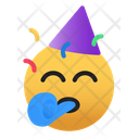 Emoji-party-hat-confetti Emoji Icon - Download in Flat Style