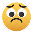 Emoji Sad Sadness Big Eyes Icon