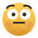 Emoji Worried Blushing Icon