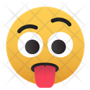 Emoji Worried Toungue Out Icon